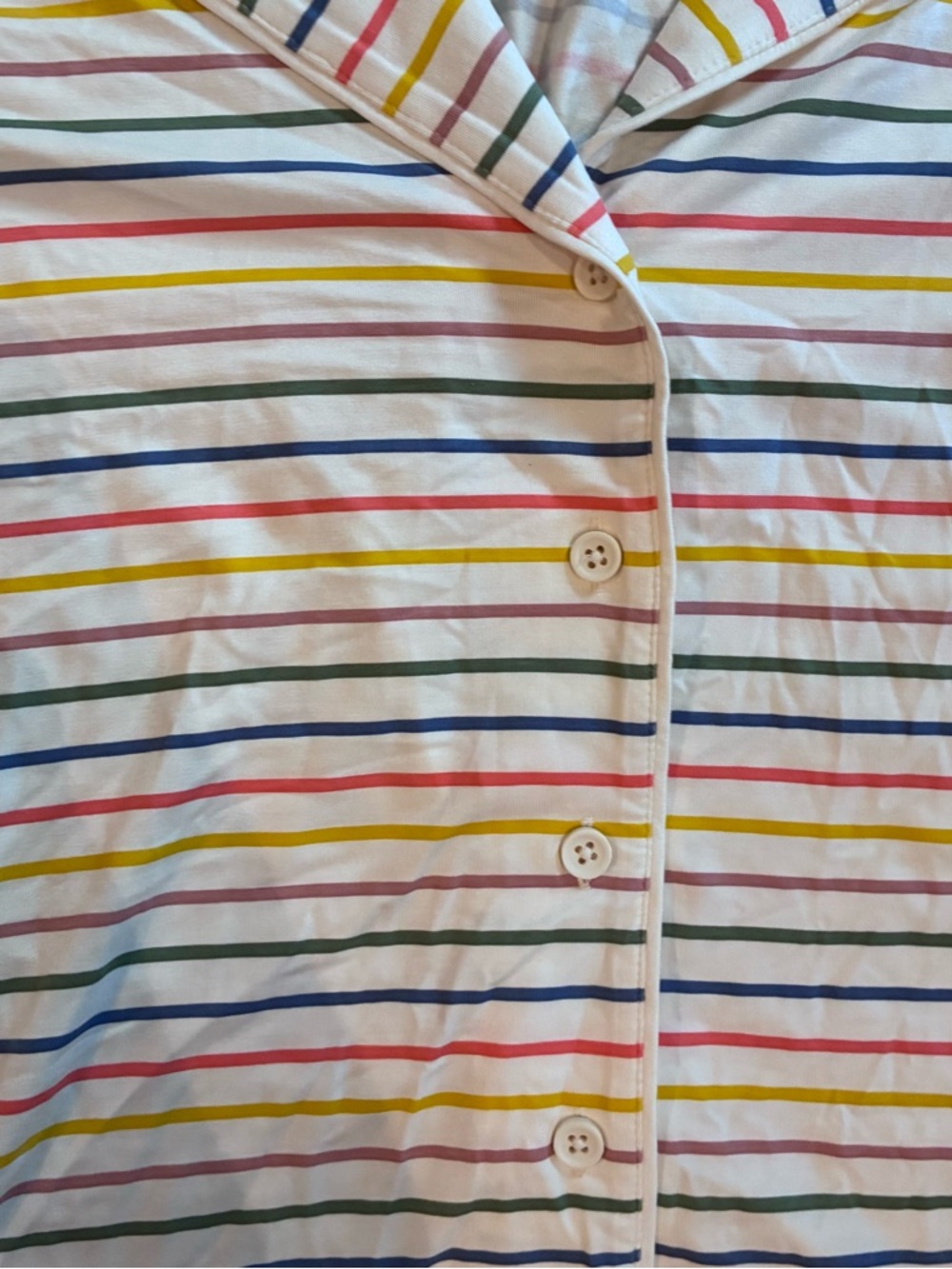 Hanna Andersson Women's‎ Small Pajama Top Short Sleeve HannaSoft™ Stripe - Picture 6 of 7